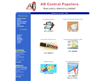 Tablet Screenshot of abcentralpapelera.com.mx